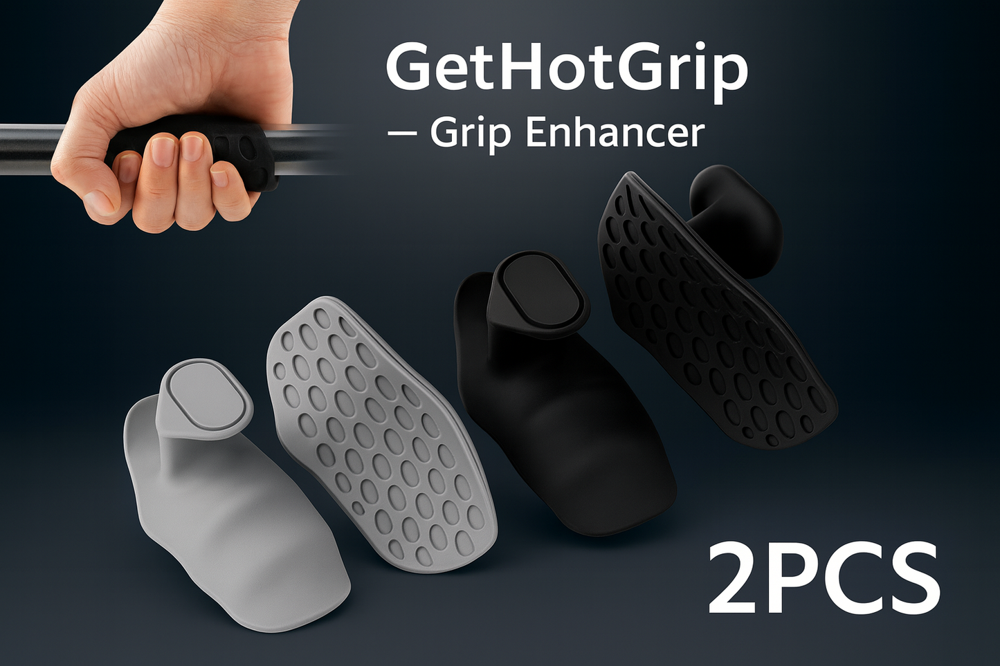 Grip Anti-Dérapant Musculation - Renforçateur de Prise Respirant pour Haltères, barres,etc…
