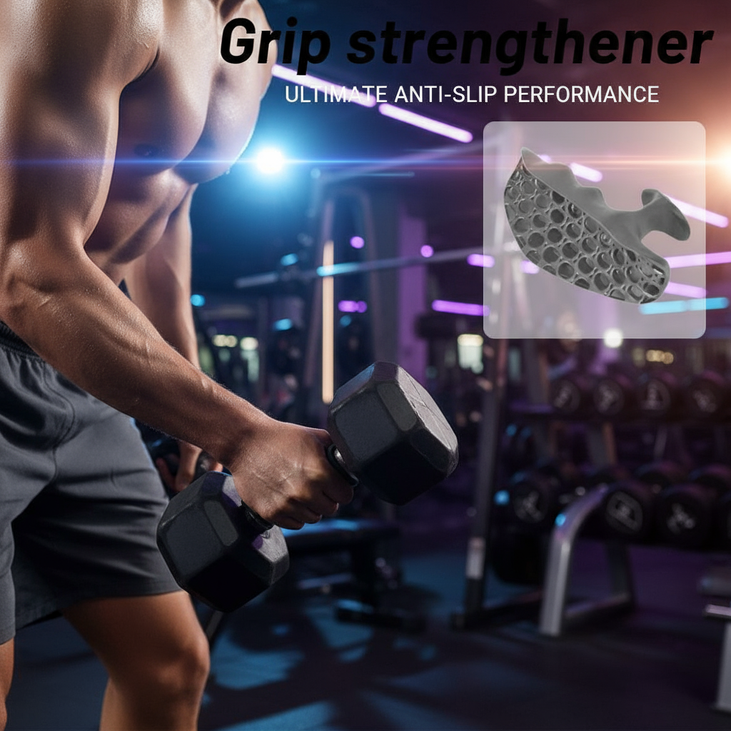 Grip Anti-Dérapant Musculation - Renforçateur de Prise Respirant pour Haltères, barres,etc…